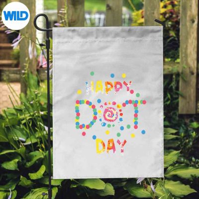 HappyDotDayInternationalDotDayColorfulDotRetroflag