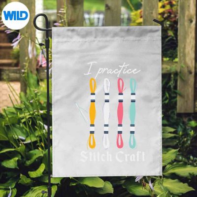 PracticeStitchCraftWiccanCrossStitchflag