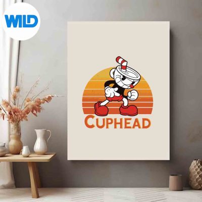 CupheadVintageSunsetClassicVintageposter
