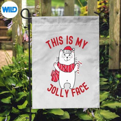SarcasticNaughtyChristmasThisIsMyJollyFaceChristmasflag