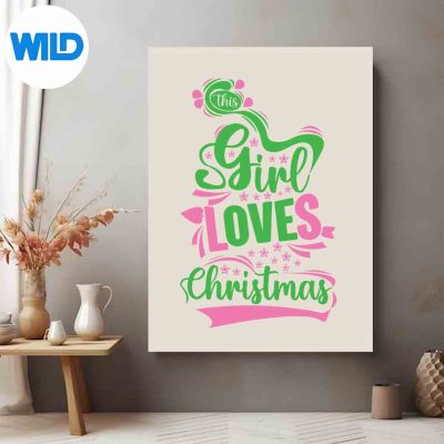 PrettyCuteThisGirlLovesChristmasAkaFunnyposter