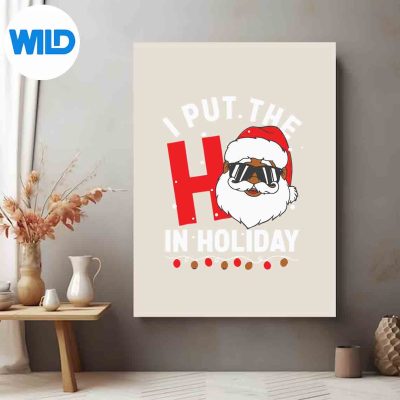 IPutTheHoInHolidaySantaChristmasPajamaposter