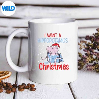 FunnyXMasPartyIWantAHippopotamusForChristmasmug