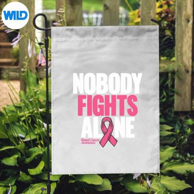 BreastCancerNobodyFightsAloneBreastCancerAwarenessflag