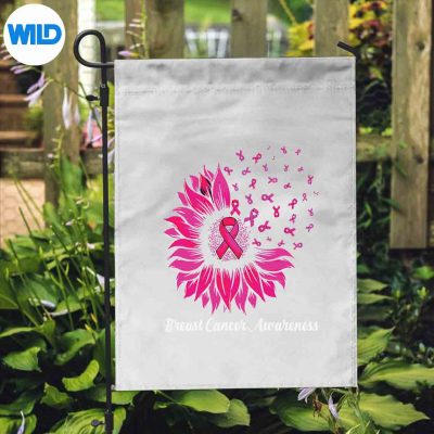 SunflowerWearPinkBreastCancerAwarenessWarriorflag