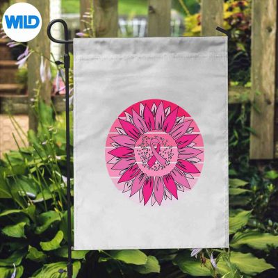 PinkRibbonBreastCancerAwarenessCostumeRetroflag