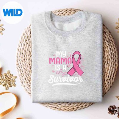 MyMamaIsASurvivorSupportMomBreastCancerAwarenesssweater