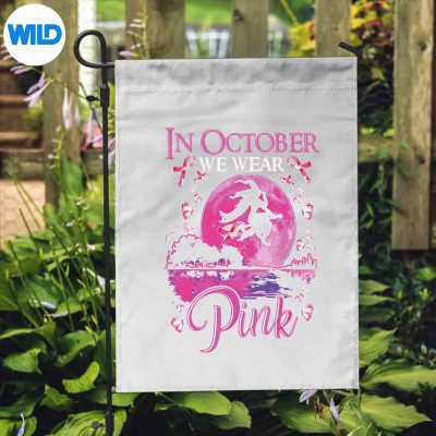 InOctoberWeWearPinkWitchBreastCancerAwarenessflag