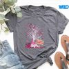 InOctoberWeWearPinkTreeGnomeBreastCancerAwarenesstshirt