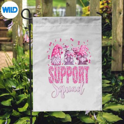 FunnyGnomiesSupportSquadBreastCancerAwarenessMonthFunnyflag