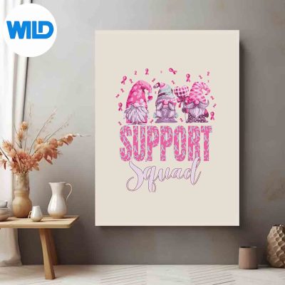 FunnyGnomiesSupportSquadBreastCancerAwarenessMonthFunnyposter