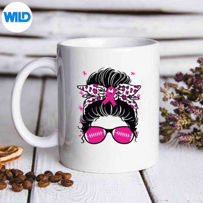 BreastCancerAwarenessSurvivorFootballMomGirlsmug