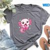 AxolotlCuteBreastCancerVintagetshirt
