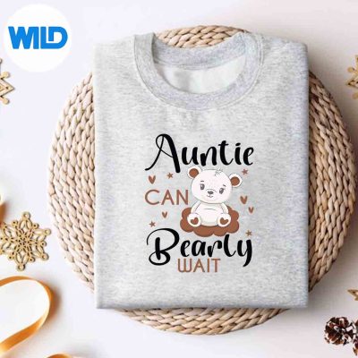 AuntieCanBearlyWaitBabyShowerBearPregnancysweater