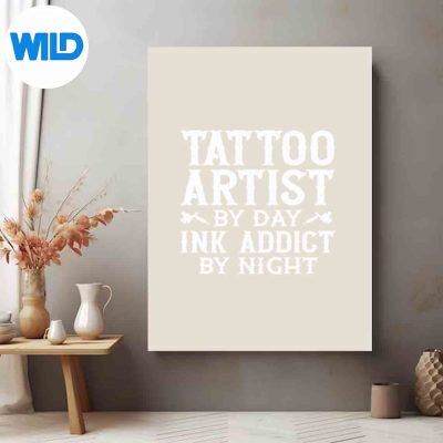 TattooArtistJobArtLoversTattooGunInksTattooistposter