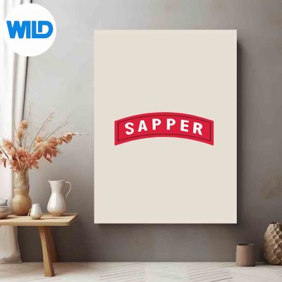 Us Army Sapper Tab Vintage SVG PNG 10 UsArmySapperTabVintageposter