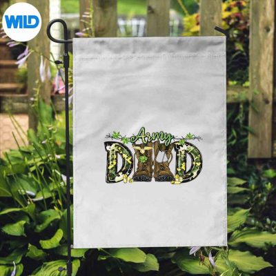 ArmyDadCamoMilitaryBootsFathersDayDadGrandpaflag