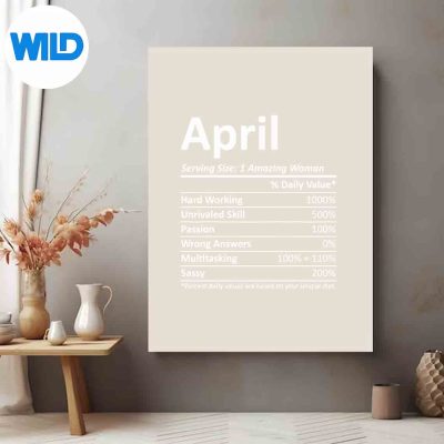 AprilNutritionPersonalizedNameChristmasIdeaposter