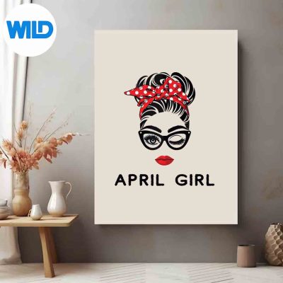 AprilGirlWinkEyeWomanFaceWinkEyesLadyposter