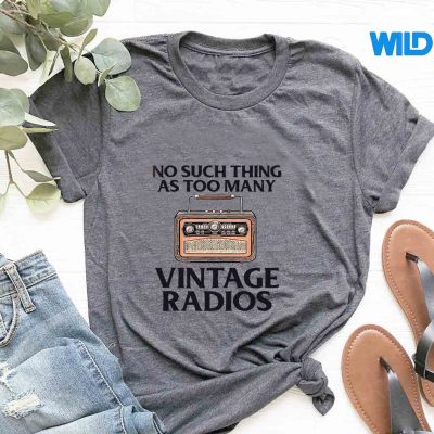 VintageRadioAntiqueCollectorRetrotshirt