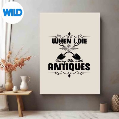 AntiqueLoverAntiquingBrushFleaMarketAntiquingWaxposter