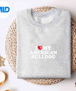 I Love My American Bulldog Digital Design