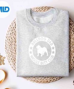 English Bulldog Dad Wiggle Butt Club Fathers Day SVG PNG Digital Design