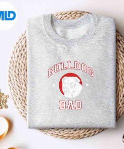 Bulldog Dad Dog Father Vintage Silhouette SVG PNG