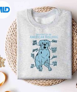 Anatomy Of An American Bulldog Silhouette SVG PNG