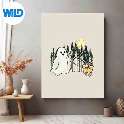 AlaskanKleeKaiWalkingGhostHalloweenposter