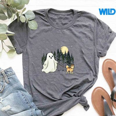 AlaskanKleeKaiWalkingGhostHalloweentshirt