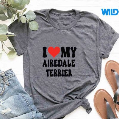 ILoveMyAiredaleTerrierDogHeartCutePettshirt