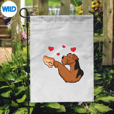 HumanFistDogPawAiredaleTerrierflag