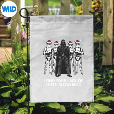 StarWarsVaderTrooperLackCheerChristmasflag