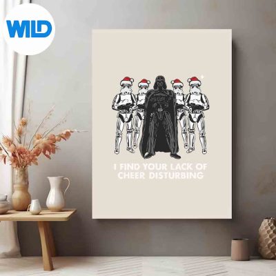 StarWarsVaderTrooperLackCheerChristmasposter