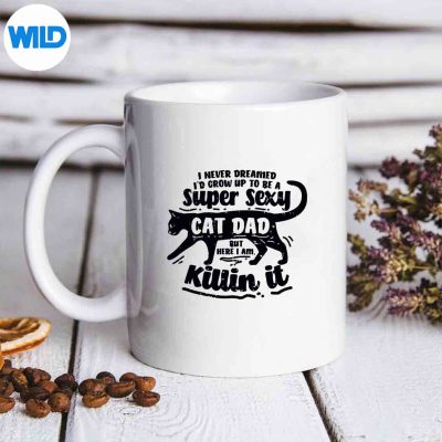 SexyCatDadFatherCatfatherKittenKittymug
