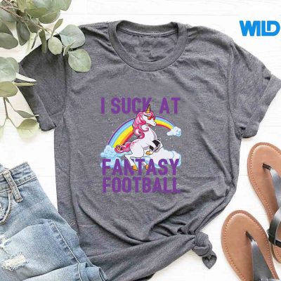 ISuckAtFantasyFootballUnicornRainbowLosertshirt
