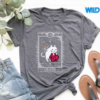 DungeonTarotCardCatDiceDtshirt