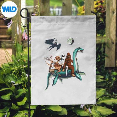 CryptidBigfootJackalopeMothmanLochNessMonsterflag