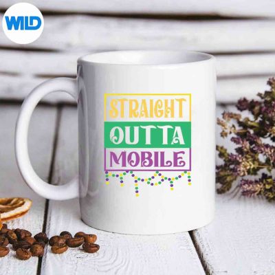 BeadsBlingsHappyMardiGrasDayStraightOuttaMobilemug