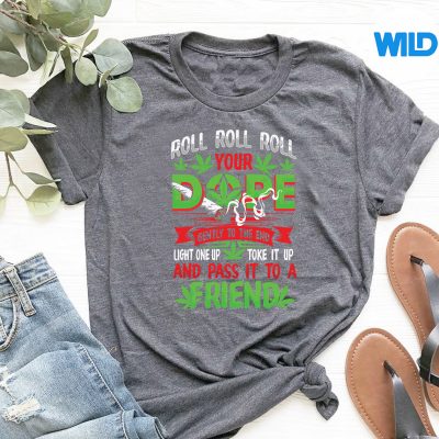 WeedPotLoverRollJointFriendSmokingMarijuanatshirt