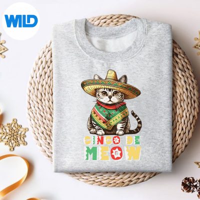 FelizCincoDeMayoCuteMexicanCatSombreroFiesta5Mayosweater