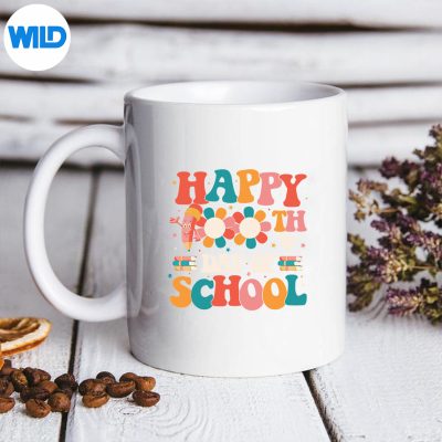 Groovy100thDayStudentCuteGirls100DaysOfSchoolmug