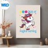 100DaysOfMagicalLearning100thDayOfSchoolUnicornposter