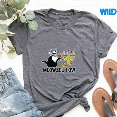 MeowzelTovJewishCatorahHanukkahChanukahChristmastshirt