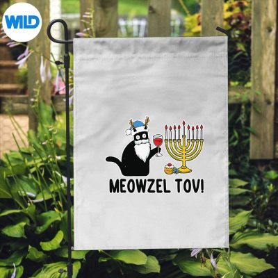 MeowzelTovJewishCatorahHanukkahChanukahChristmasflag