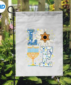 Alternative view of Love Cute Hanukkah Floral Dreidelorah Chanukah Pajamas SVG PNG Digital Download