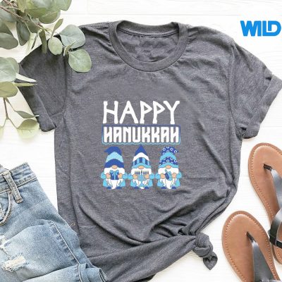 HappyHanukkahChanukahJewishGnomesFunnytshirt