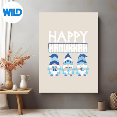 HappyHanukkahChanukahJewishGnomesFunnyposter