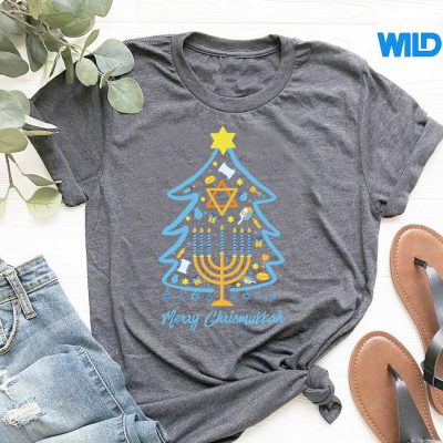 HappyChristmukkahJewishChristmasHanukkahChanukahtshirt